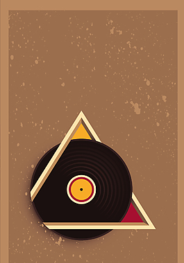 复古唱片海报设计