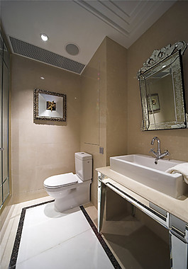 大户型简约卫生间室内装修效果图