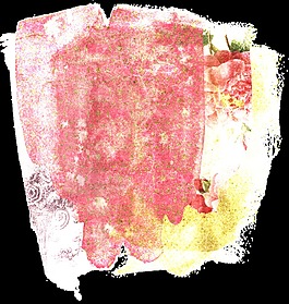 红黄手绘水彩透明插画装饰素材