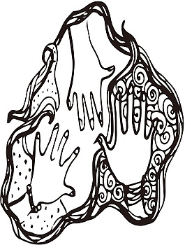 创意合作手臂素材