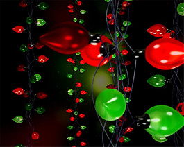 圣诞彩灯装饰动态视频素材