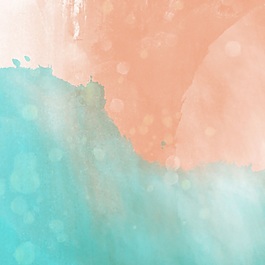 粉蓝色手绘水彩卡通背景素材