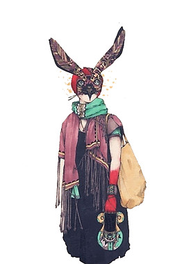 卡通时尚猫女元素