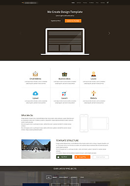 企业个人网站模板界面设计