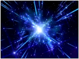 蓝色放射背景视频素材