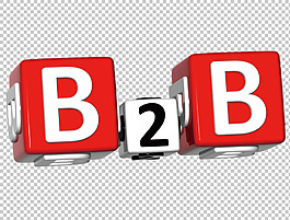 创意B2B图标免抠png透明图层素材