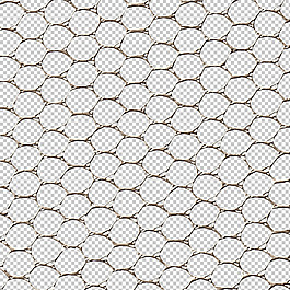 蜂窝铁丝网免抠png透明图层素材