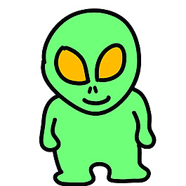 绿色怪兽外星人icon图标