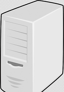 pc主机服务器免抠png透明图层素材