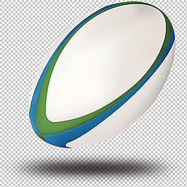 椭圆形绿色花纹橄榄球免抠png透明素材