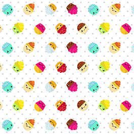 微笑甜品填充背景