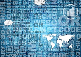 蓝色字母海报背景模板