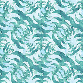 绿色圣诞树手绘冬天背景素材