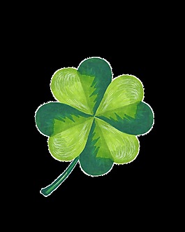 四叶草透明装饰素材