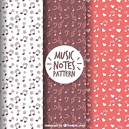 一套手绘乐谱图案