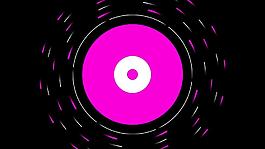 酷炫动感紫色圆圈酒吧光效素材