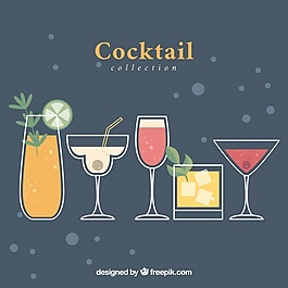 各种清爽鸡尾酒
