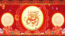 喜庆花鼓牡丹