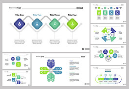 八营销图表幻灯片模板集