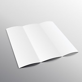 3个部分的小册子，样机