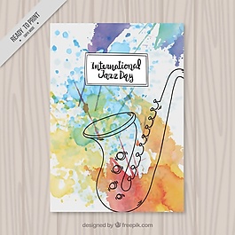 手绘水彩爵士国际手册手绘爵士小册子爵士手绘钢琴小册子31层住宅楼