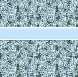 蓝色小清新树叶海报背景素材