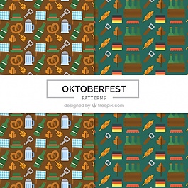 德国的节日的扁平化模式