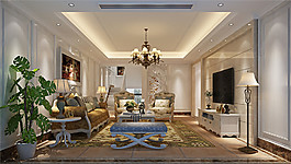 现代家居客厅装修效果图