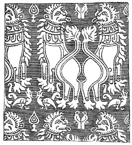 古罗马复古花纹图背景