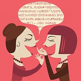 两个女人交谈