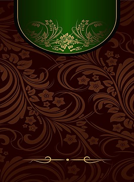 复古花纹矢量富贵背景素材