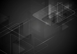 黑色几何科技矢量素材