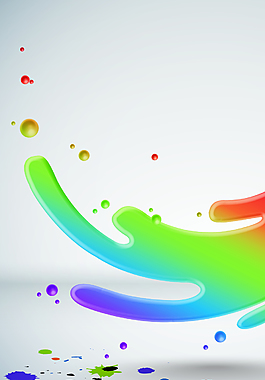 炫彩线条和圆点背景素材