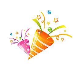 节日喜庆万花筒png元素素材