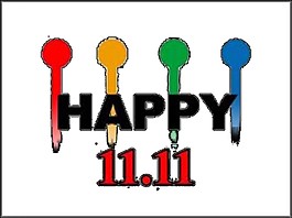 英文11.11海报素材图片