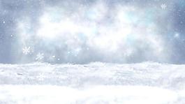 白色雪地雪景动态视频素材