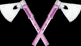 粉色手绘工具卡通水彩精美透明素材