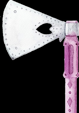 手绘工具卡通水彩精美透明素材