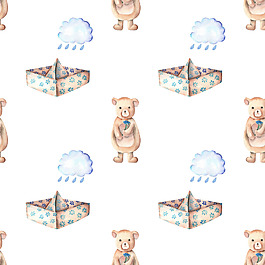 卡通时尚小熊素材