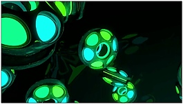 绿色动感溜溜球视频素材