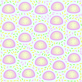 拱形卡通三维背景素材