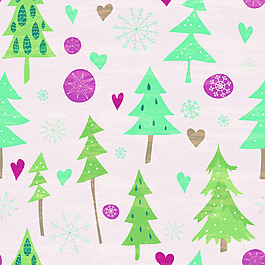 绿色树木背景图案