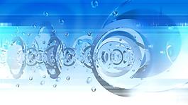 蓝色炫光圆圈炫美特效视频素材