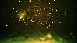 清新绿色唯美炫彩光斑粒子