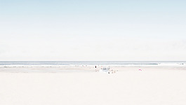 简约大海banner背景素材