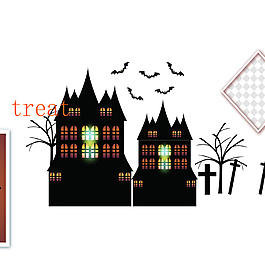 万圣节城堡横幅