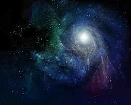 梦幻多彩浪漫唯美星空背景