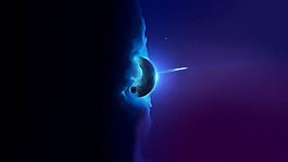 大气宇宙星系背景