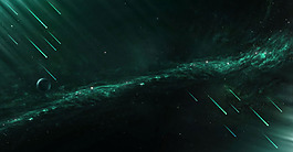 梦幻唯美流星背景