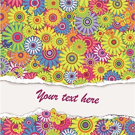 无缝填充碎花矢量素材